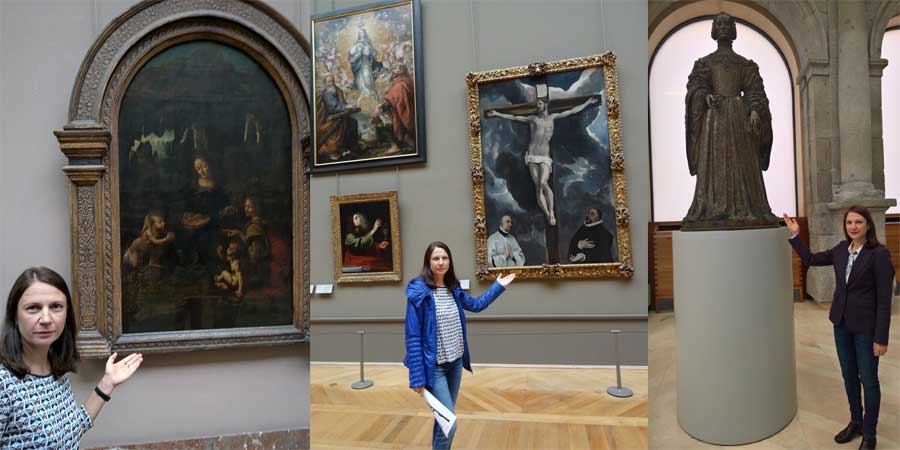 A walk through the louvre museum and prado pinacoteca